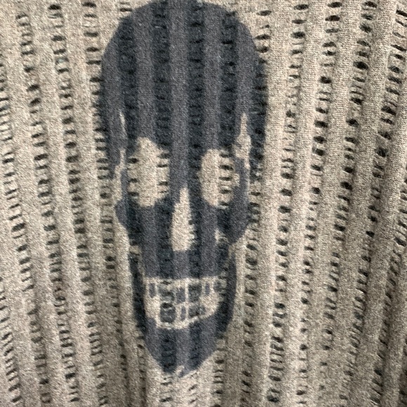 Skull Cashmere Brown Crew Neck Sweater Size Large - Picture 6 of 9